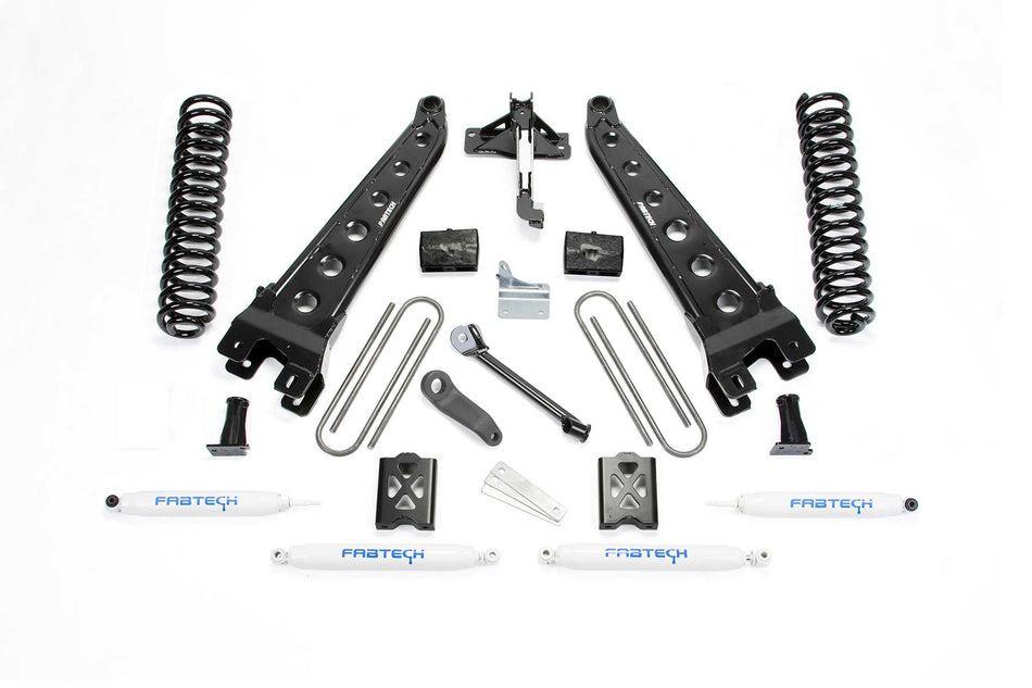 Fabtech 6" RAD ARM SYS W/COILS & PERF SHKS 05-07 FORD F250 4WD W/O FACTORY OVERLOAD