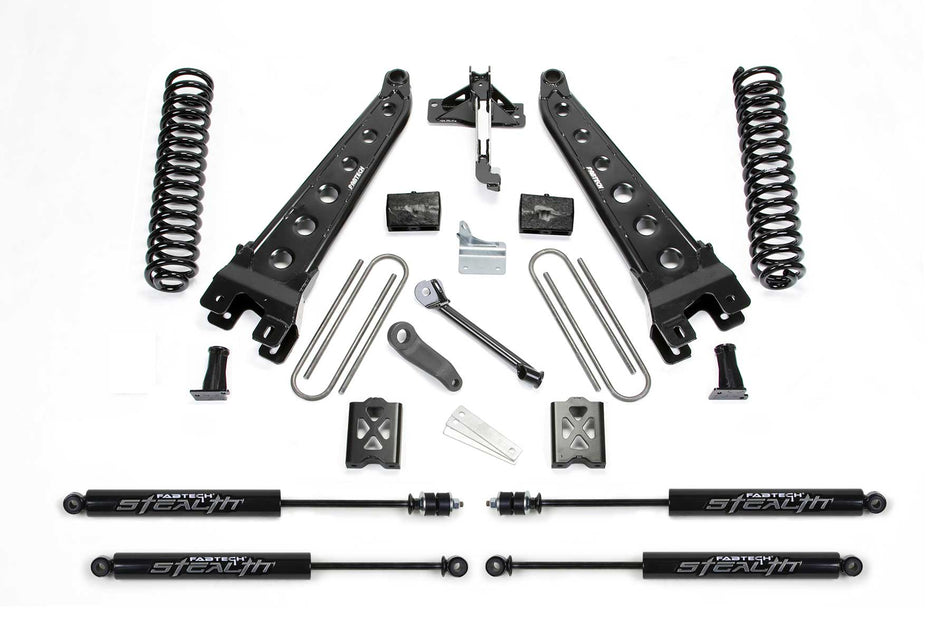 Fabtech 6" RAD ARM SYS W/COILS & STEALTH 05-07 FORD F250 4WD W/FACTORY OVERLOAD