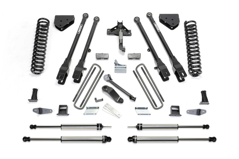 Fabtech 10" 4LINK SYS W/COILS & DLSS SHKS 08-10 FORD F350 4WD