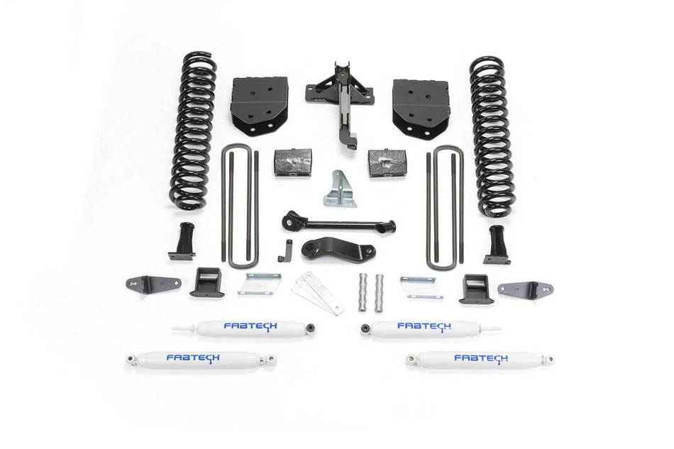 Fabtech 6" BASIC SYS W/PERF SHKS 08-10 FORD F450/550 4WD