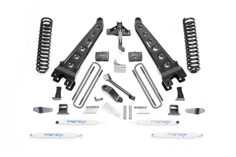 Fabtech 6" RAD ARM SYS W/COILS & PERF SHKS 08-10 FORD F450/550 4WD