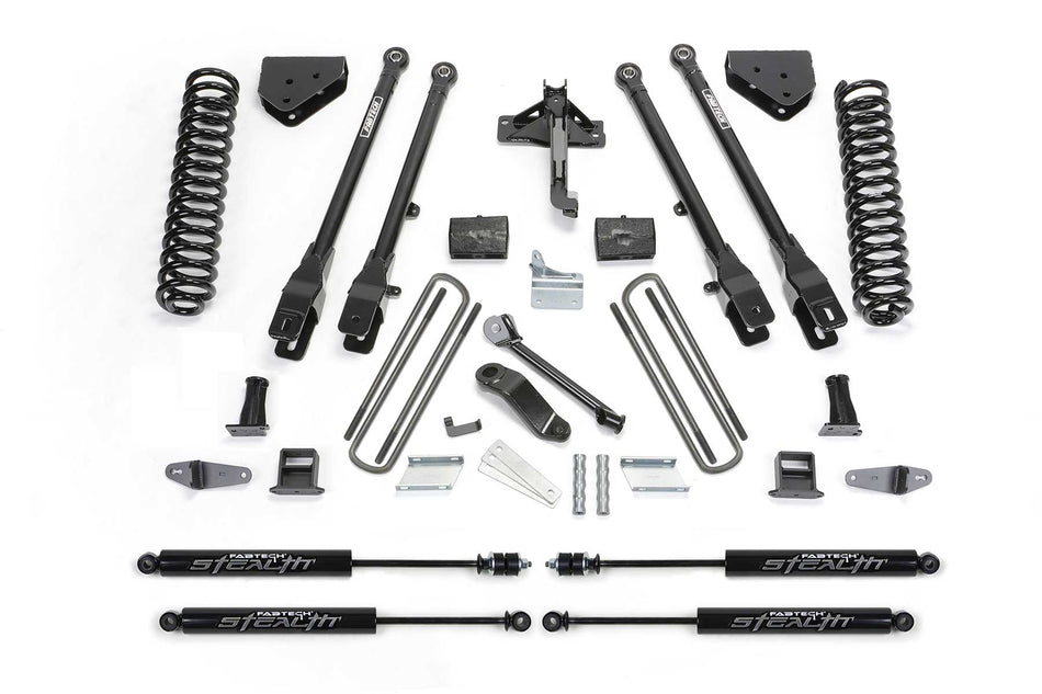 Fabtech 6" 4LINK SYS W/COILS & STEALTH 08-10 FORD F450/550 4WD