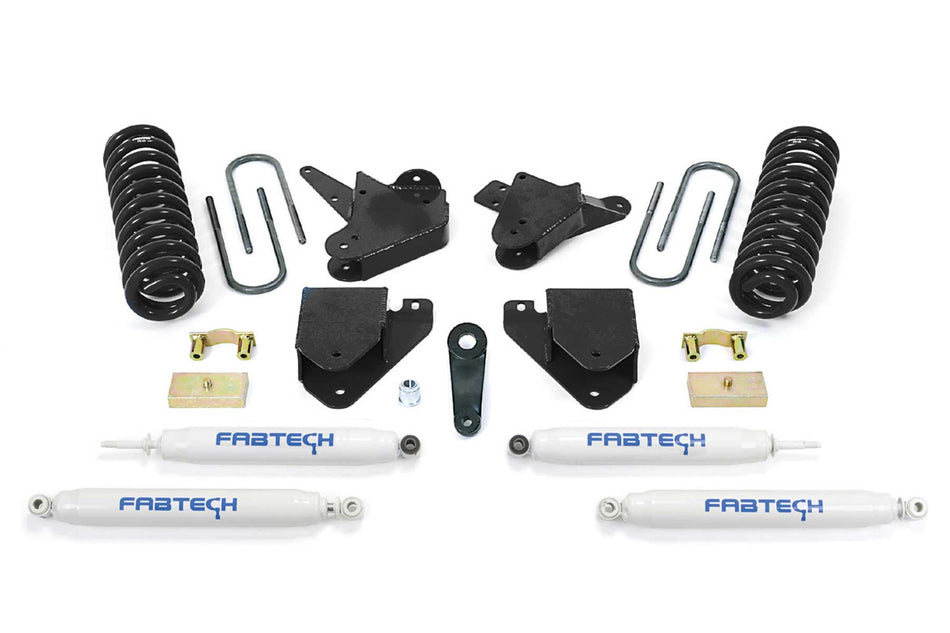 Fabtech 6" BASIC SYS W/PERF SHKS 08-10 FORD F250 2WD V10 & DIESEL