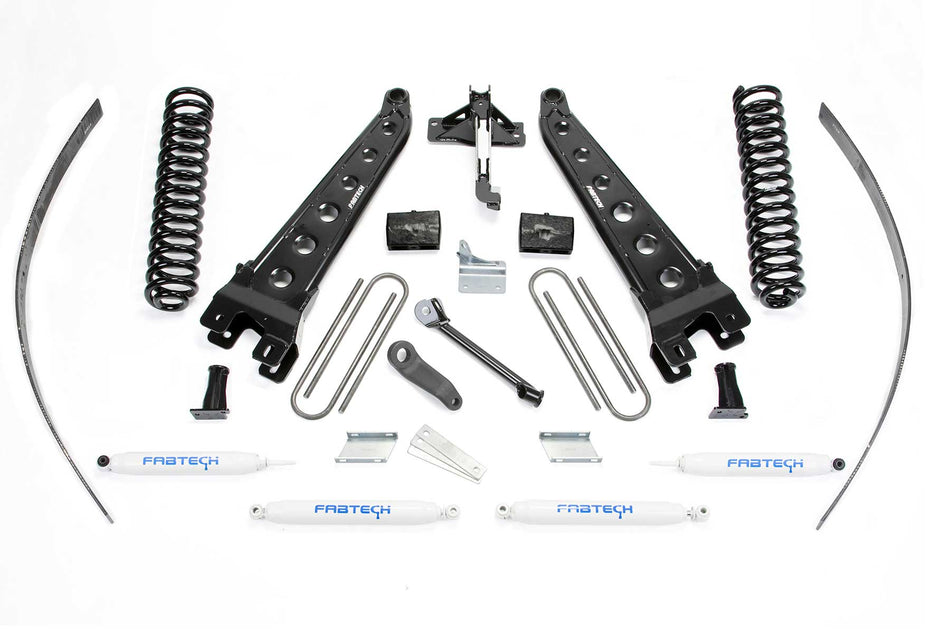 Fabtech 8" RAD ARM SYS W/COILS & PERF SHKS 2008-16 FORD F250 4WD W/O FACTORY OVERLOAD