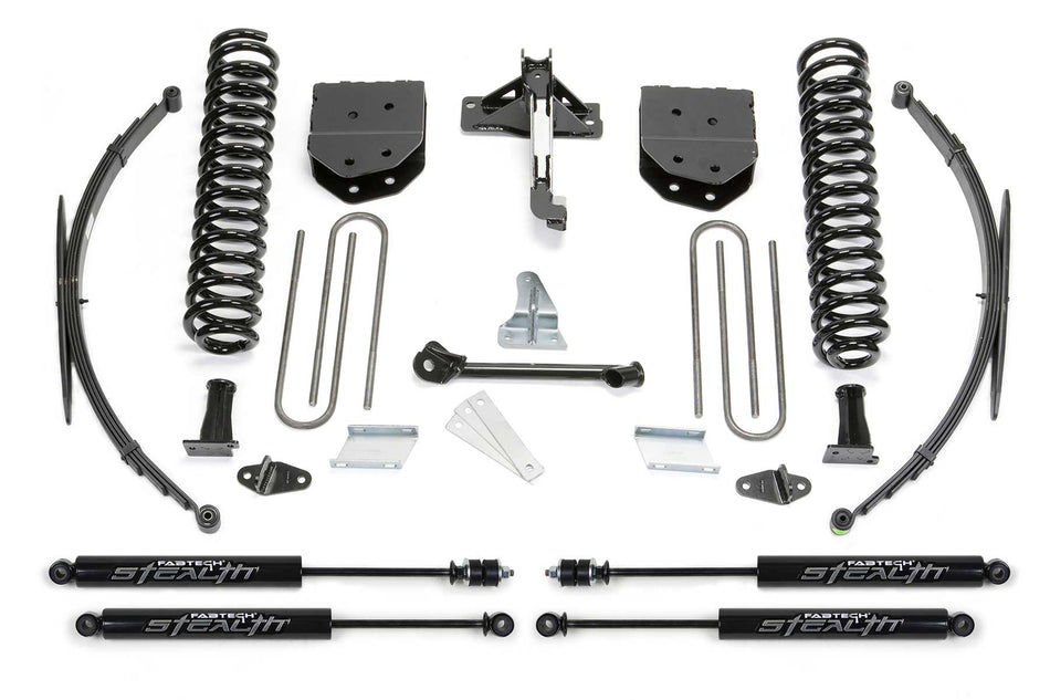 Fabtech 8" BASIC SYS W/STEALTH & RR LF SPRNGS 2008-16 FORD F250/350 4WD