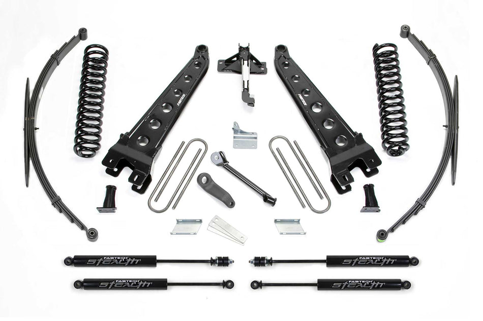 Fabtech 8" RAD ARM SYS W/COILS & RR LF SPRNGS & STEALTH 2008-16 FORD F250/350 4WD