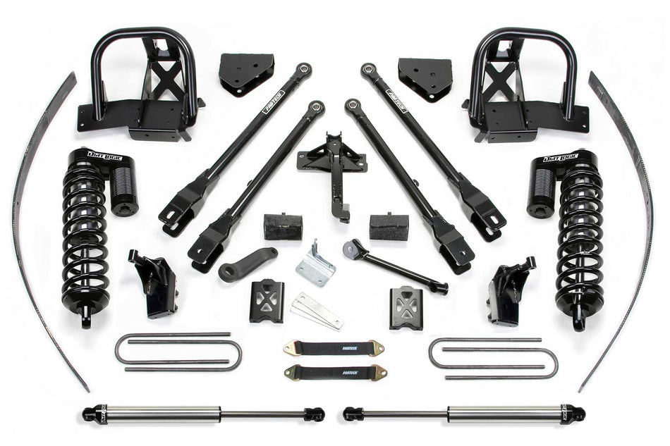 Fabtech 8" 4LINK SYS W/DLSS 4.0 C/O& RR DLSS 2011-16 FORD F250 4WD W/O FACTORY OVERLOAD