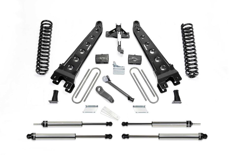 Fabtech 6" RAD ARM SYS W/COILS & DLSS SHKS 2011-13 FORD F450/550 4WD 10 LUG