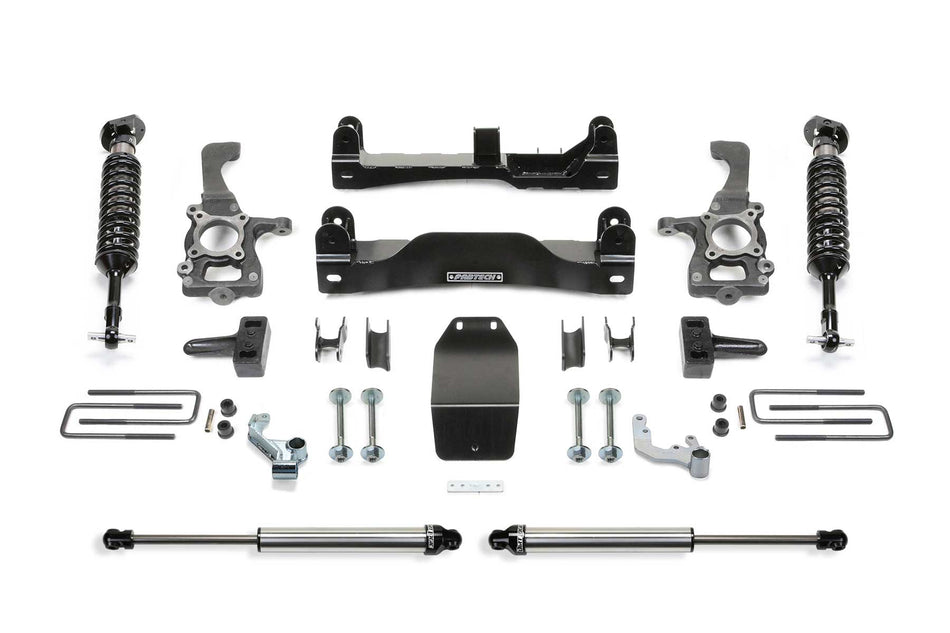 Fabtech 4" PERF SYS W/ DLSS SHKS 2014 FORD F150 4WD