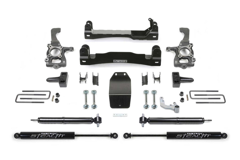 Fabtech 4" BASIC SYS W/ RR STEALTH 2015-20 FORD F150 4WD