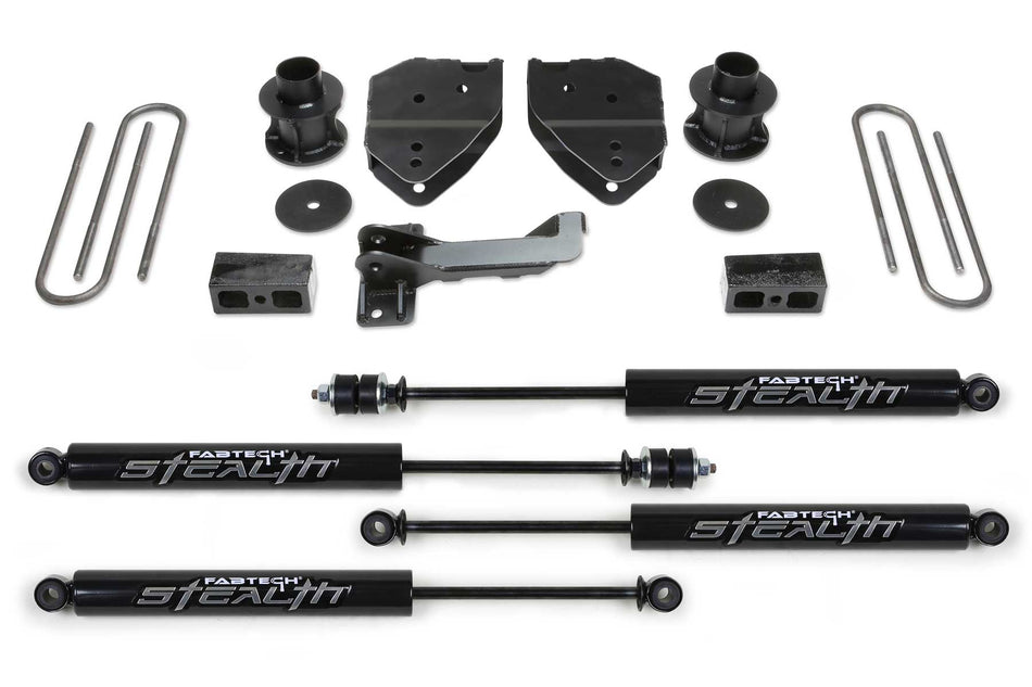 Fabtech 4" BUDGET SYS W/STEALTH 17-21 FORD F250/F350 4WD