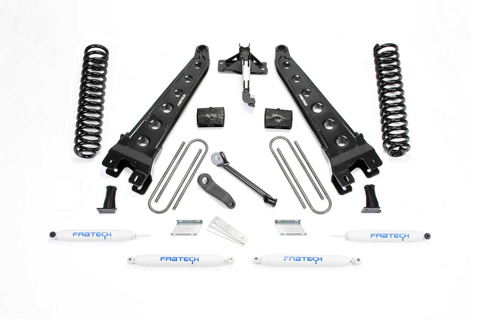 Fabtech 4" RAD ARM SYS W/COILS & PERF SHKS 17-21 FORD F250/F350 4WD DIESEL