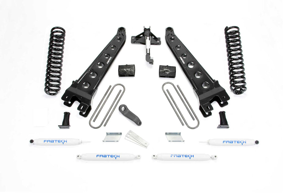 Fabtech 6" RAD ARM SYS W/COILS & PERF SHKS 17-21 FORD F250/F350 4WD DIESEL