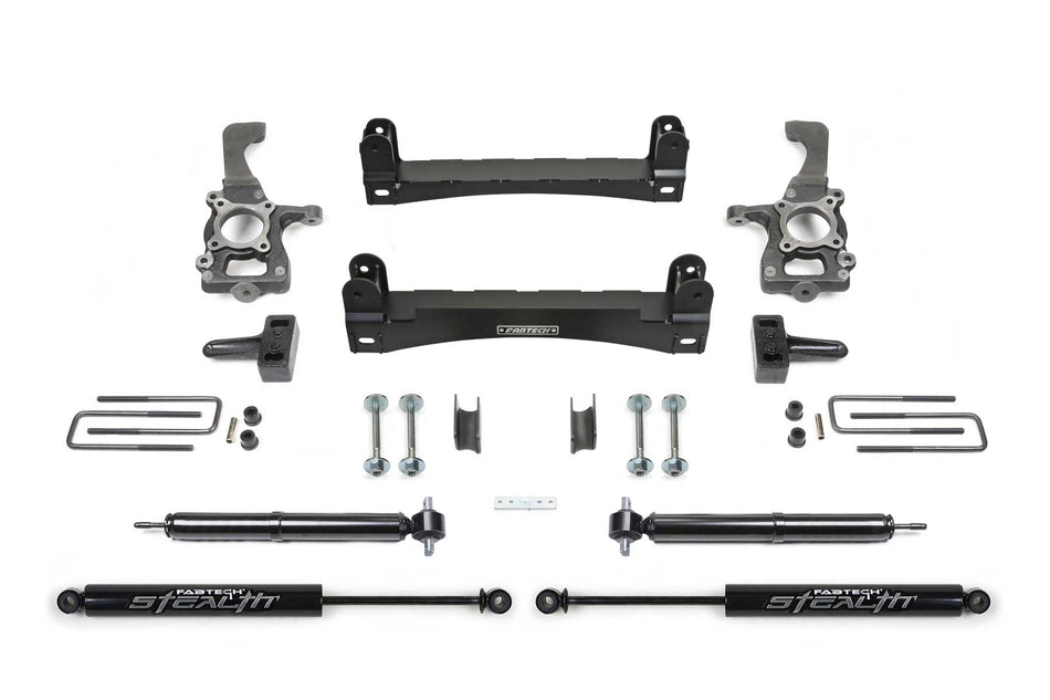 Fabtech 4" BASIC SYS W/ RR STEALTH 2015-20 FORD F150 2WD