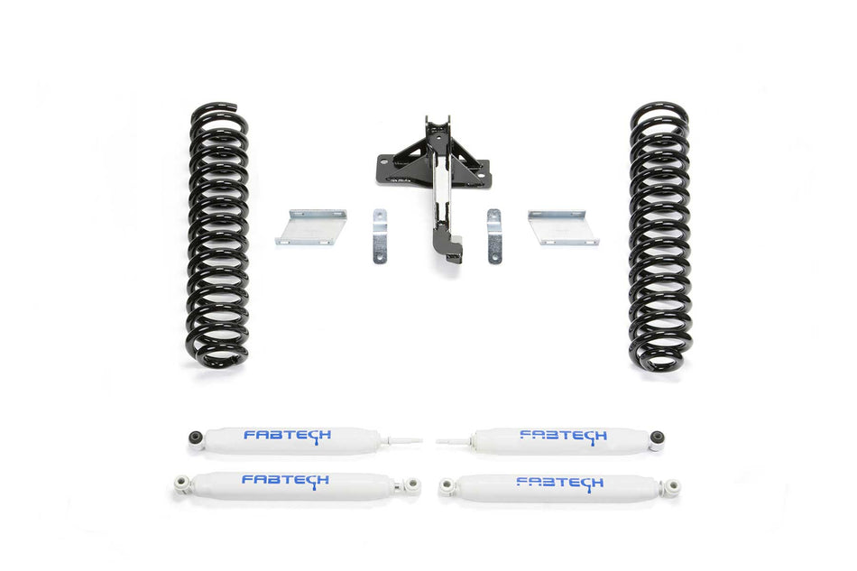 Fabtech 2.5 In. BUDGET COIL KIT W/ PERF SHKS 17-20 FORD F250/F350 4WD DIESEL