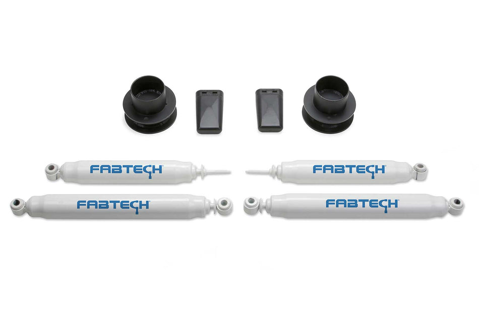 Fabtech 2.5 In. COIL SPCR KIT W/PERF SHKS 2013-18 RAM 3500 4WD W/FACTORY RADIUS ARMS