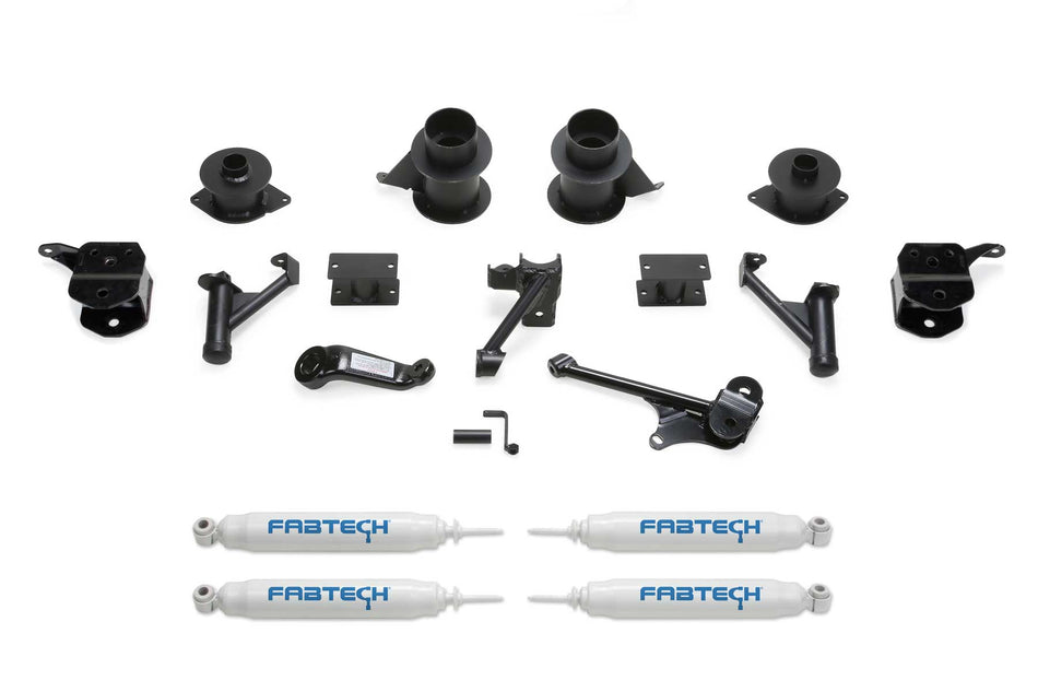 Fabtech 5" BASIC KIT W/PERF SHKS 2014-18 RAM 2500 4WD