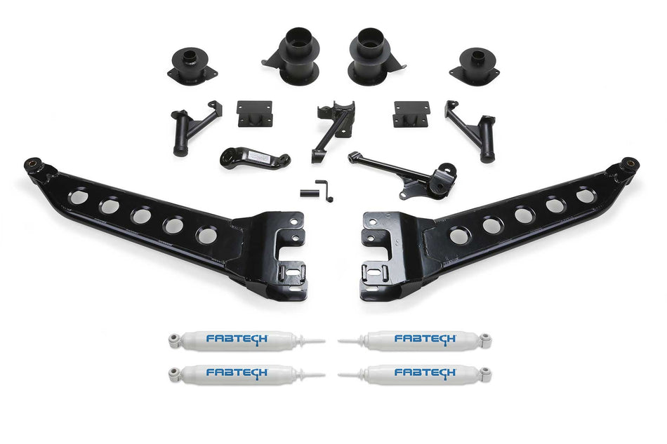 Fabtech 5" RADIUS ARM KIT W/PERF SHKS 2014-18 RAM 2500 4WD