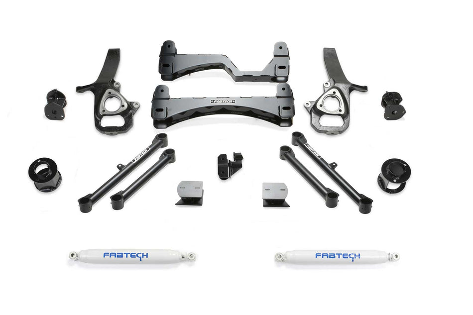 Fabtech 6" BASIC SYS W/PERF SHKS 2019-21 RAM 1500 2WD