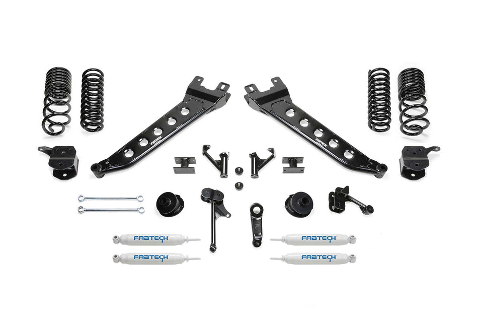 Fabtech 7" RADIUS ARM KIT W/ PERF SHKS 2014-18 RAM 2500 4WD