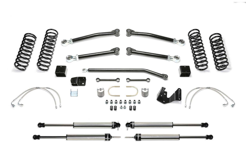 Fabtech 3" TRAIL II W/ DLSS SHKS 2007-18 JEEP JK 2-DOOR