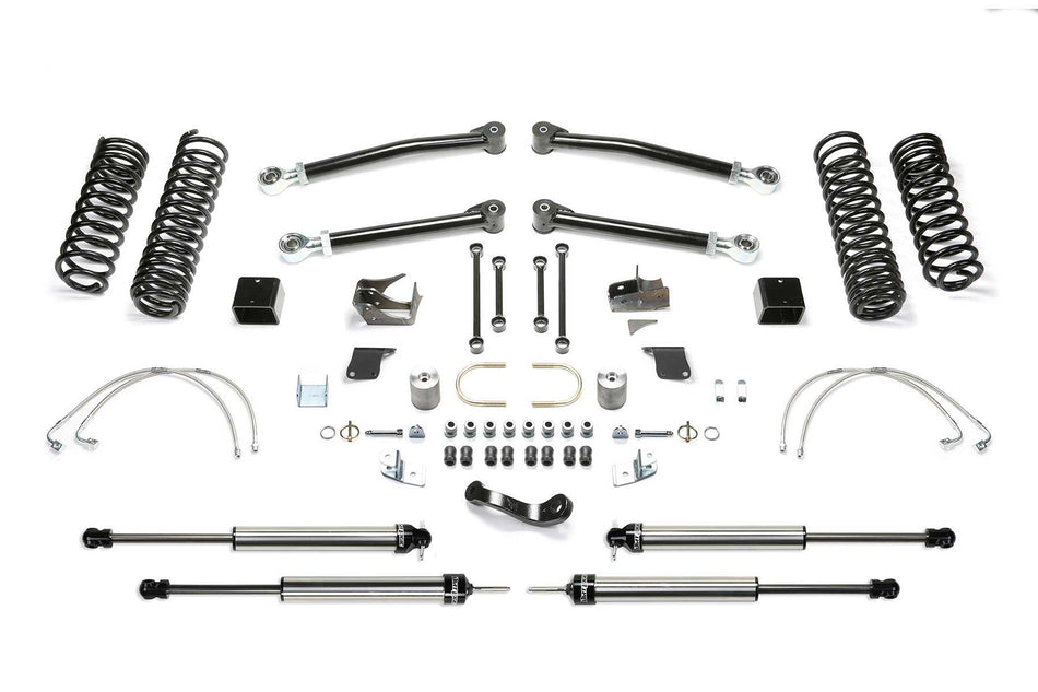 Fabtech 5" TRAIL LT W/ DLSS SHKS 2007-18 JEEP JK 2-DOOR