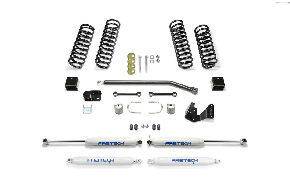 Fabtech 3" SPORT II W/ PERF SHOCKS 2007-18 JEEP JK 4-DOOR