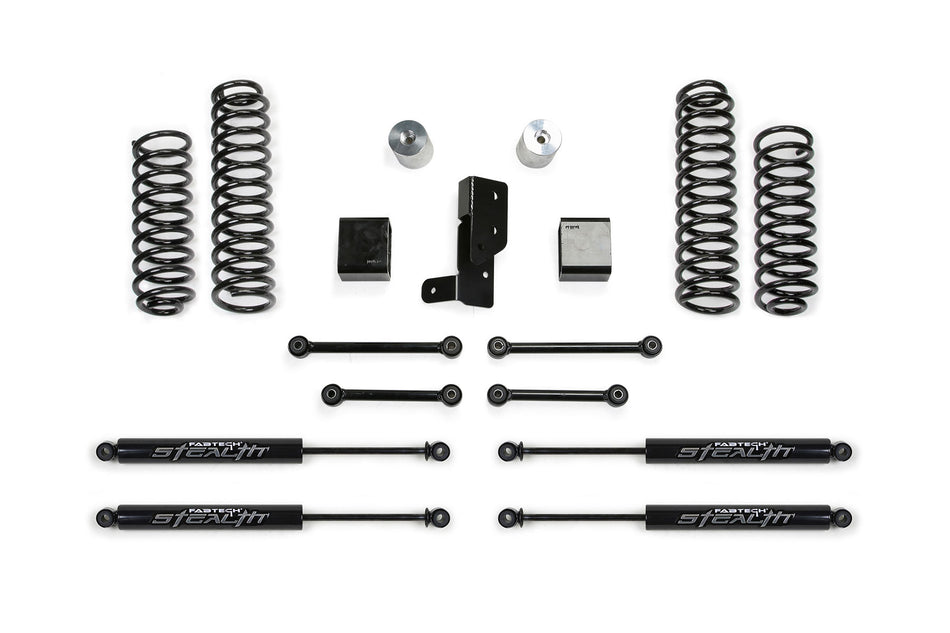 Fabtech 3" SPORT SYSTEM W/ STEALTH 2018-22 JEEP JL 4-DOOR 4WD