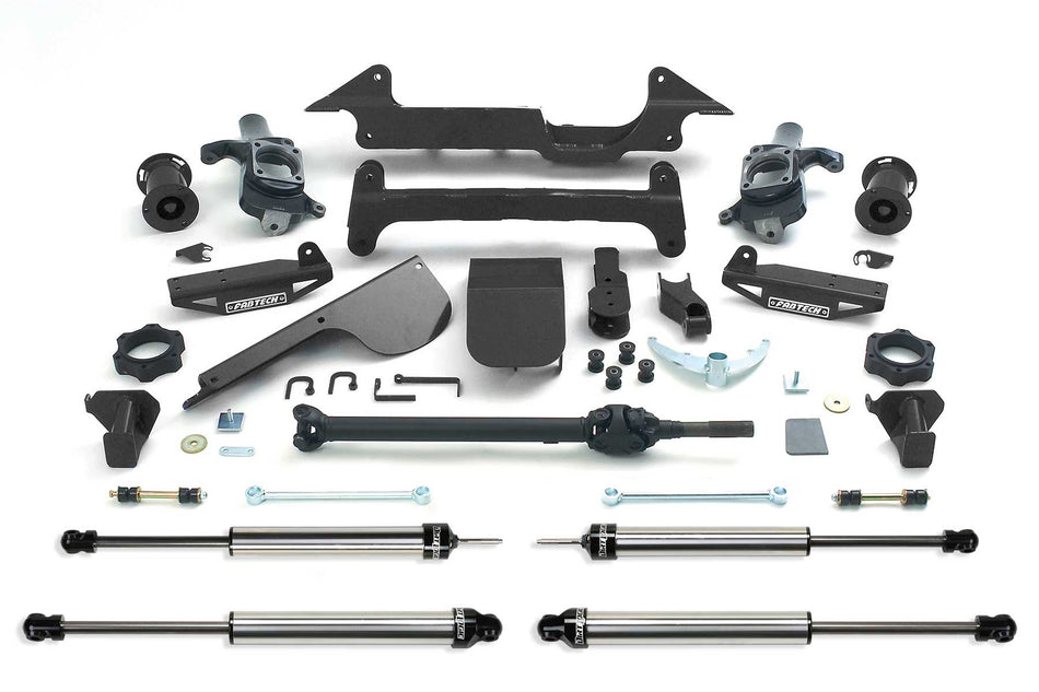 Fabtech 6" PERF SYS W/DLSS SHKS 03-05 HUMMER H2 SUV/SUT 4WD W/RR AIR BAGS