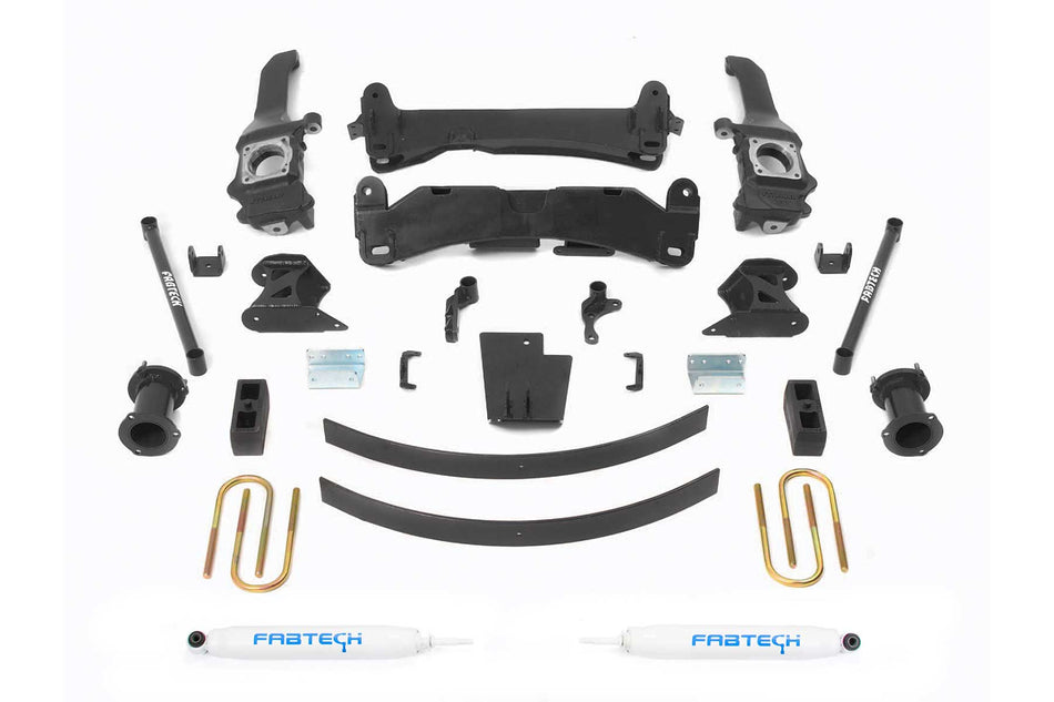 Fabtech 6" BASIC SYS W/PERF SHKS 05-14 TOYOTA TACOMA 4WD/ 2WD 6 LUG MODELS ONLY