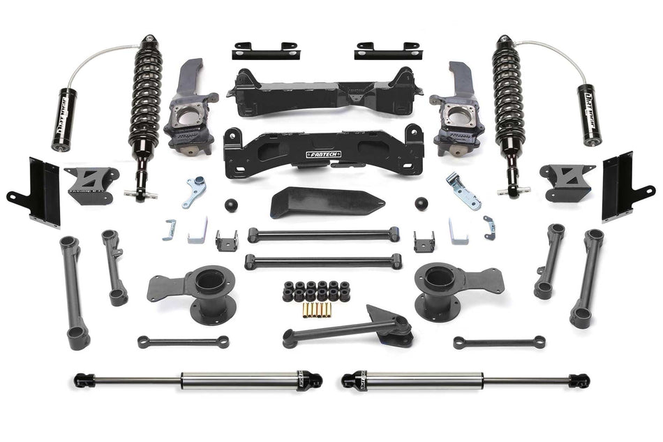 Fabtech 6" PERF SYS W/DL 2.5 C/O RESI & 2.25 10-15 TOYOTA 4RUNNER 4WD