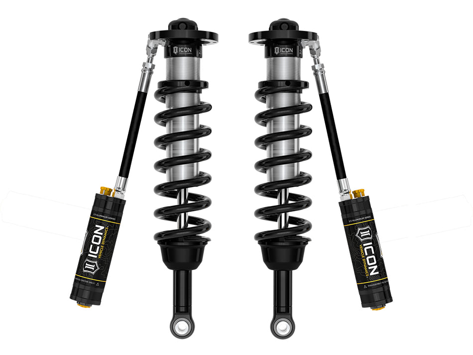 ICON 2022-2023 Toyota Tundra 5-6" Lift 2.5 Remote Reservoir With CDCV Front Coilover Kit Pair
