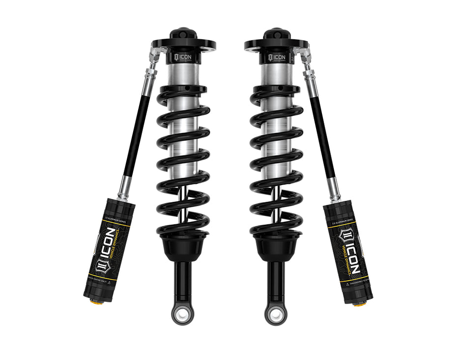 ICON 2022-2023 Toyota Tundra 5-6" Lift 2.5 Remote Reservoir Front Coilover Kit Pair