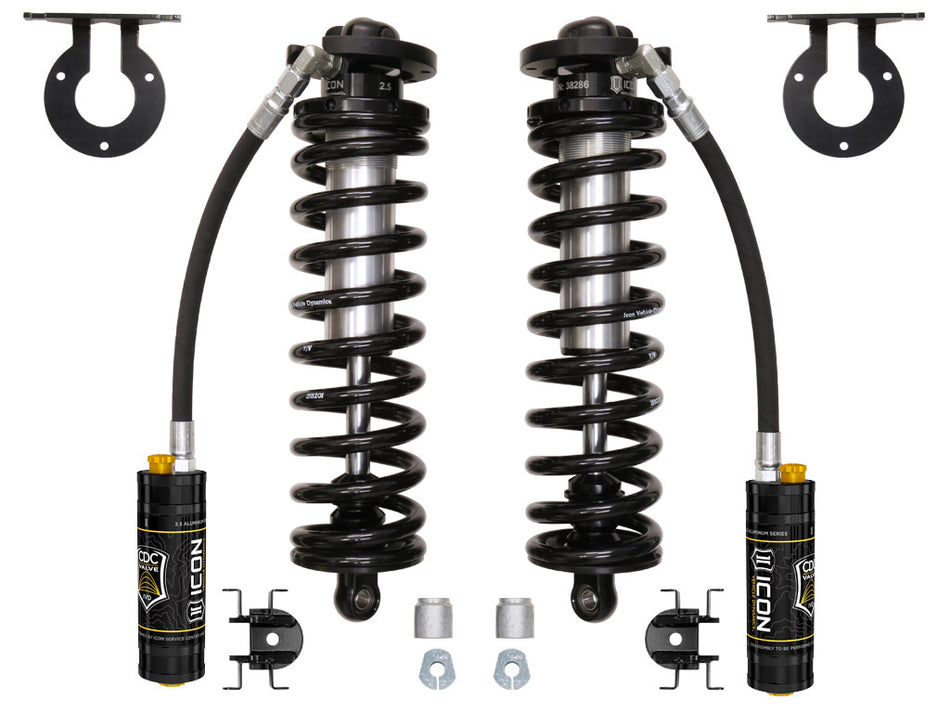 ICON 2005-2023 Ford F-250/F-350 Super Duty 4WD 2.5” Lift 2.5 VS Remote Reservoir W/ CDCV Coilover Conversion Kit