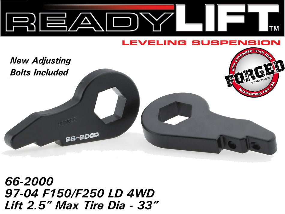 ReadyLIFT 1997-00 FORD F150 2'' Leveling Kit (Forged Torsion Key)