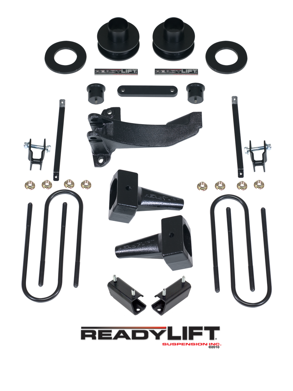 ReadyLIFT 2011-16 FORD F250/F350/F450 2.5'' SST Lift Kit With 5'' Rear Tapered Blocks