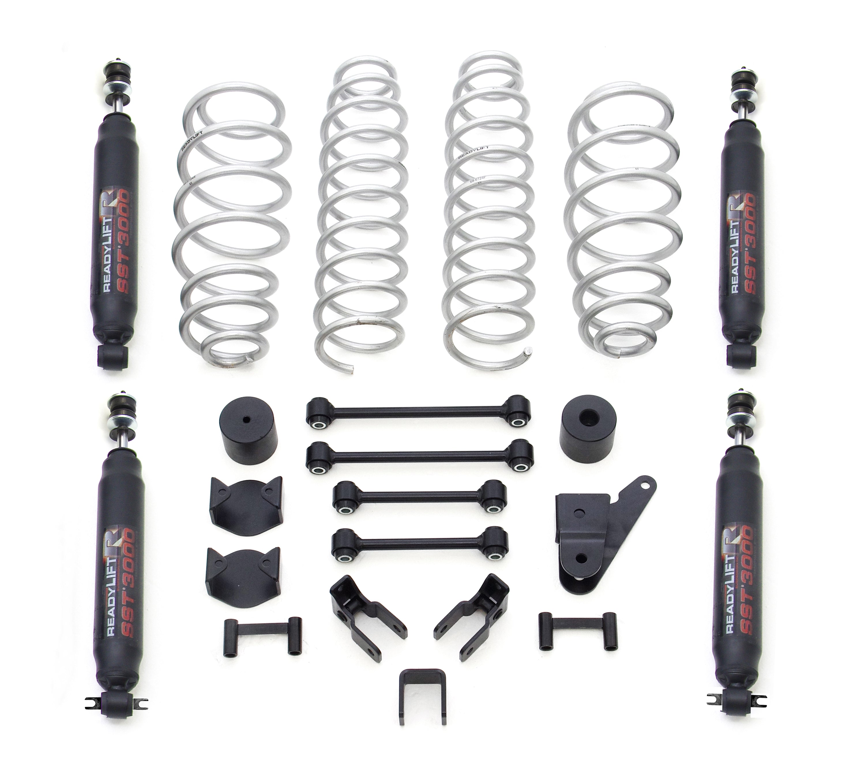 ReadyLIFT 2007-17 JEEP JK 2.5?? Coil Spring Lift Kit With SST3000 Shoc ...