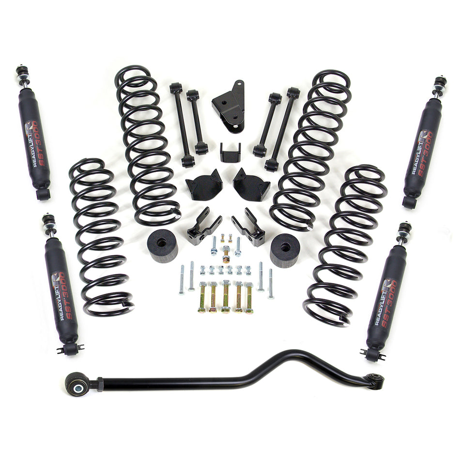 ReadyLIFT 2007-17 JEEP JK 4'' SST Coil Spring Lift Kit With Adj Track Bar And SST3000 Shocks