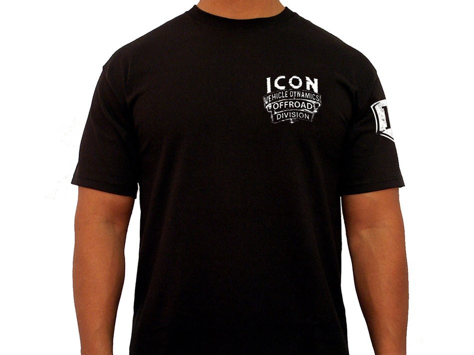ICON WESTERN TEE BLACK - XXXLARGE