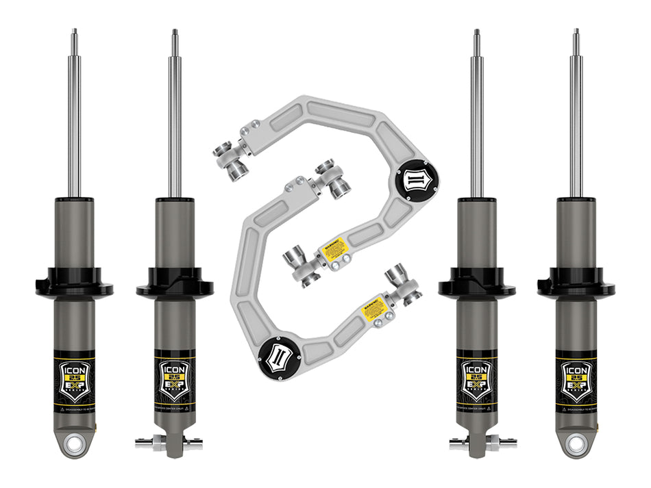 ICON 21-23 Bronco HOSS 1.0 Pkg 1.375-3" Lift Stage 2 Suspension System Billet