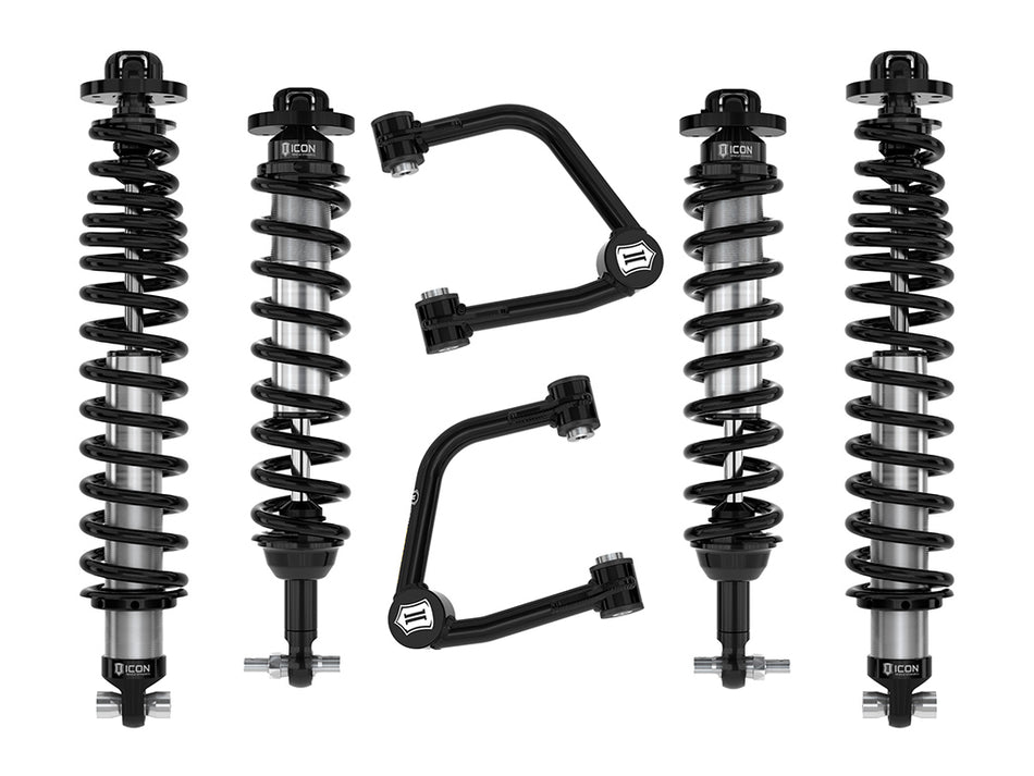 ICON 21-23 Bronco Non-Sasquatch 3-4" Lift Stage 3 Suspension System Tubular UCA Heavy Rate Rear Spring