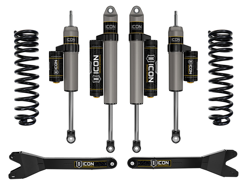 ICON 2023 Ford F-250/F-350 Super Duty 4WD Diesel 2.5" Lift Stage 2 Suspension System W/ Radius Arms