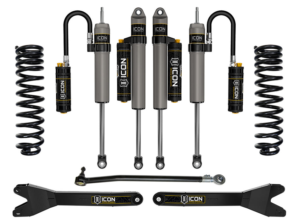 ICON 2023 Ford F-250/F-350 Super Duty 4WD Diesel 2.5" Lift Stage 4 Suspension System W/ Radius Arms