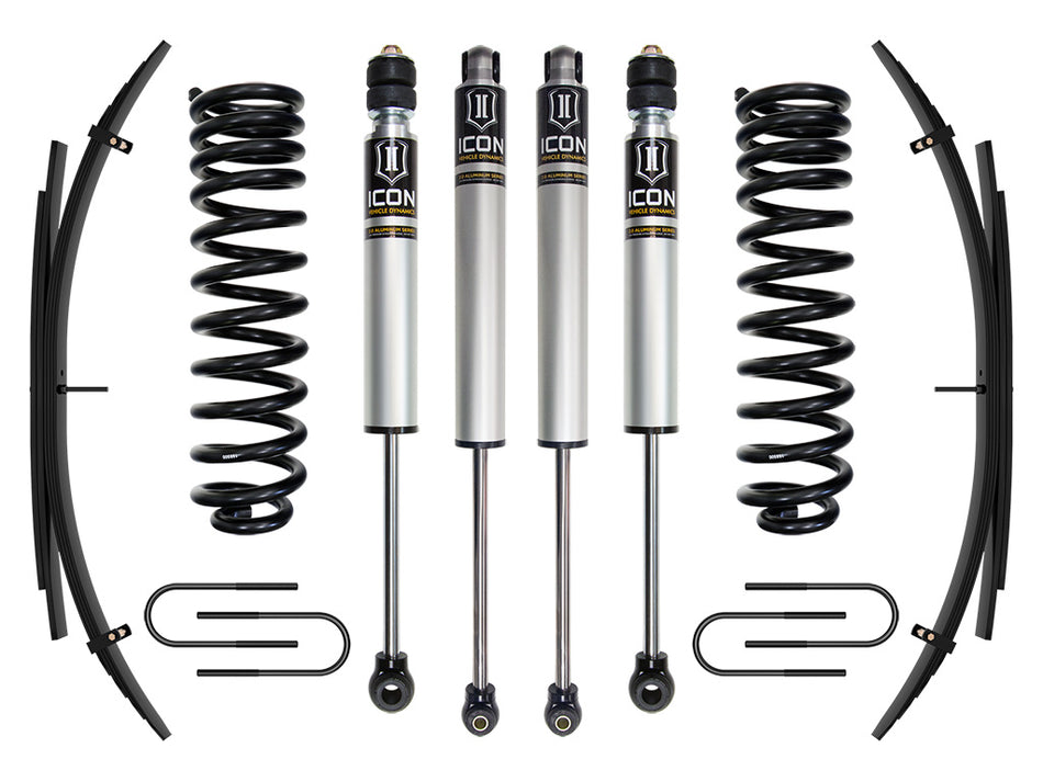 ICON 2008-2010 Ford F-250/F-350 Super Duty 4WD Diesel 2.5" Lift Stage 1 Suspension System W/ Expansion Packs
