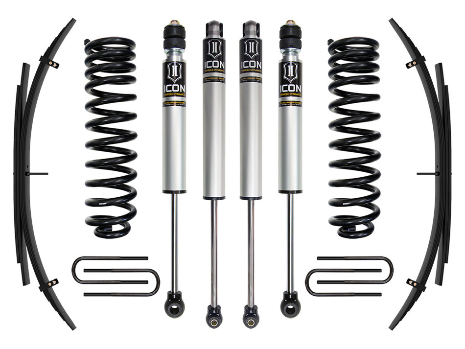 ICON 2011-2016 Ford F-250/F-350 Super Duty 4WD Diesel 2.5" Lift Stage 1 Suspension System W/ Expansion Packs