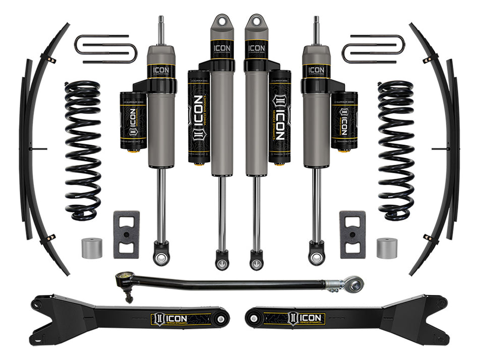 ICON 2023 Ford F-250/F-350 Super Duty 4WD Gas 2.5" Lift Stage 3 Suspension System W/ Radius Arms And Expansion Packs