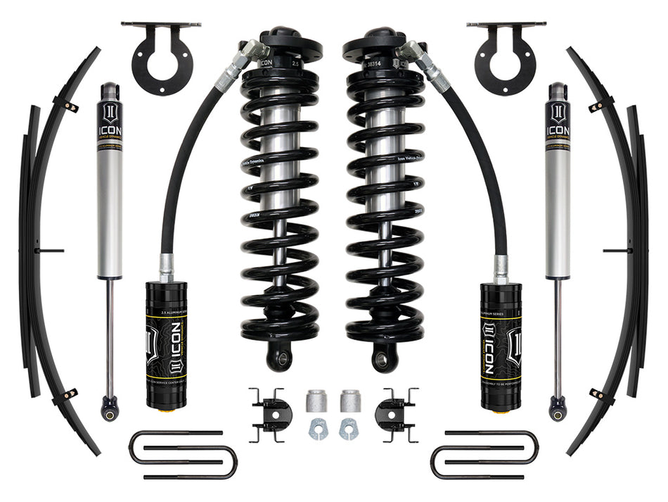 ICON 17-23 Ford F250/F350 2.5-3" Lift Stage 1 Coilover System W/ Leaf Springs