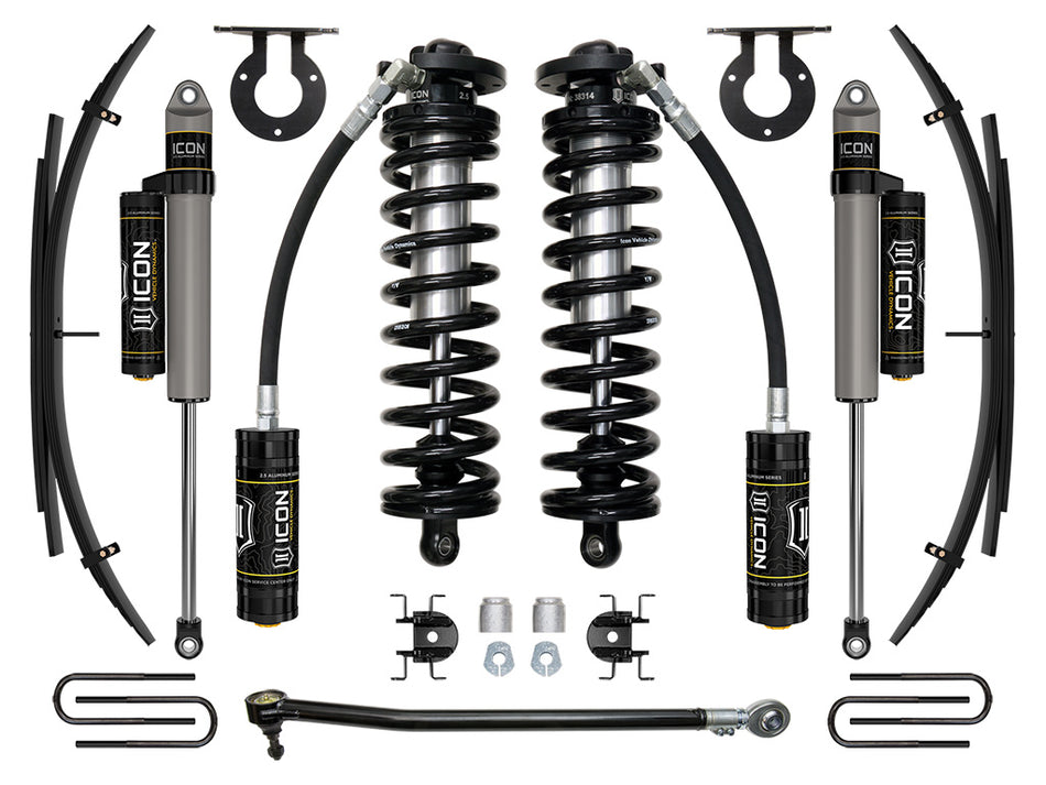 ICON 17-23 Ford F250/F350 2.5-3" Lift Stage 3 Coilover System W/ Leaf Springs