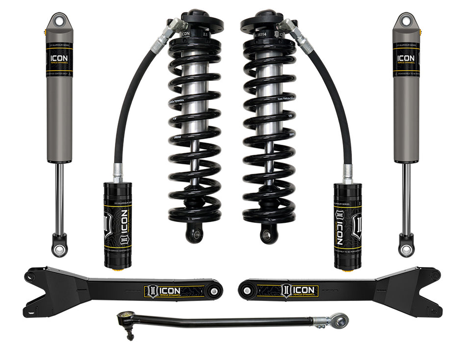 ICON 2023 Ford F-250/F-350 4WD 2.5-3" Lift Stage 2 Coilover Conversion System W/ Radius Arms