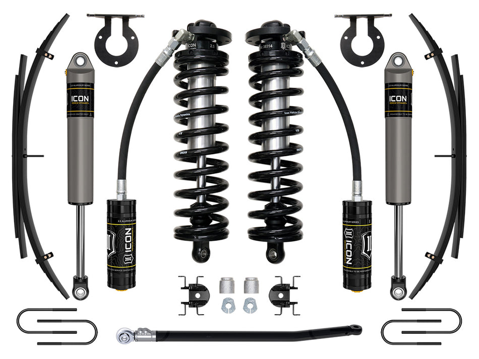 ICON 08-10 Ford F250/F350 2.5-3" Lift Stage 2 Coilover System W/ Leaf Springs